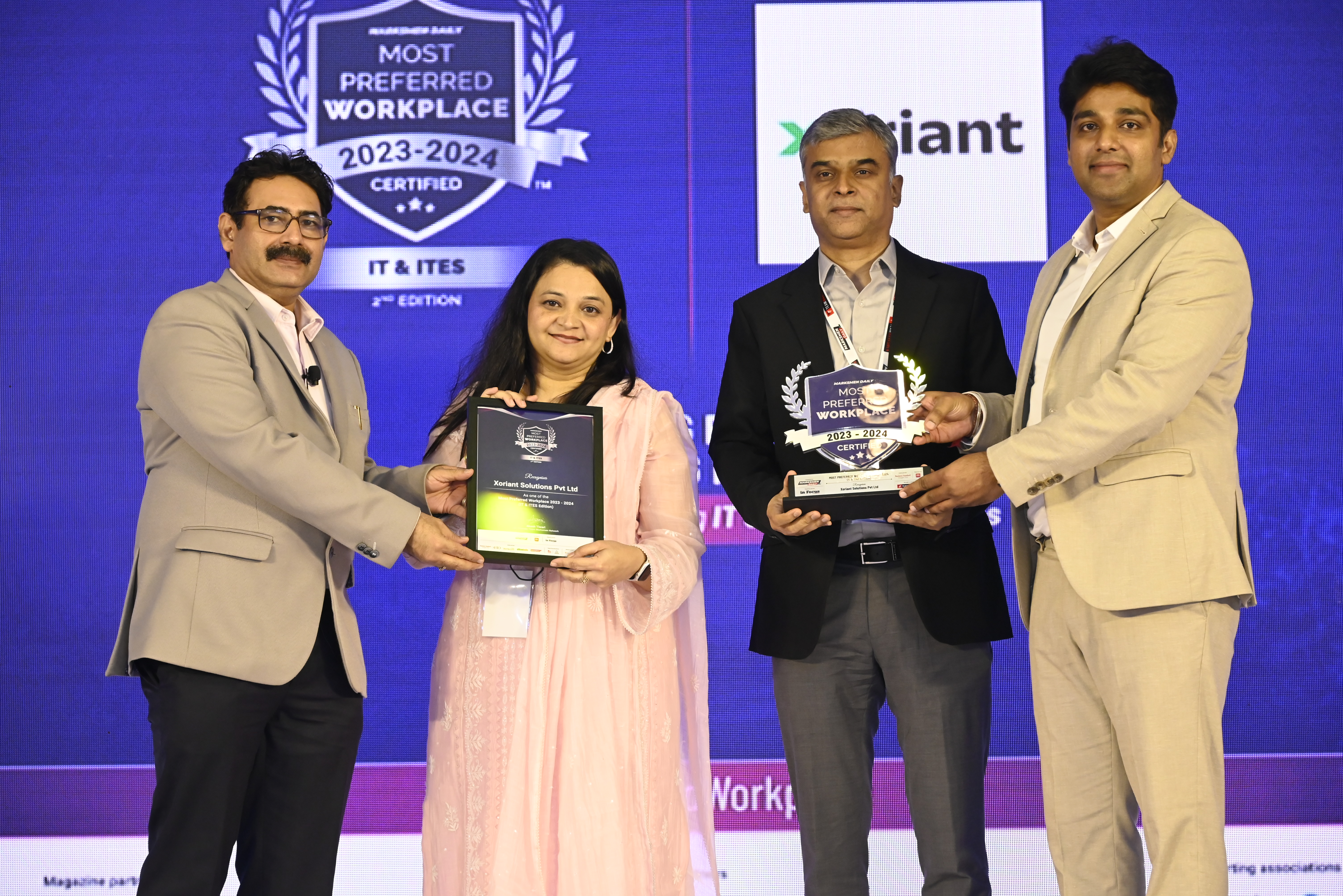 Xoriant is the “Most Preferred Workplace in the IT/ITES 2023-2024”