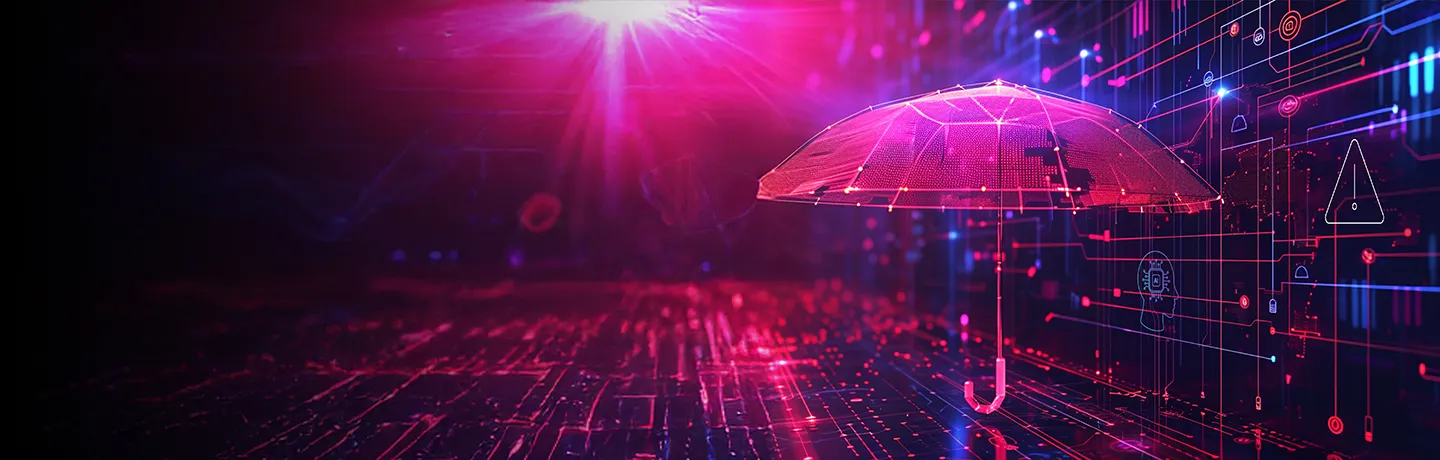 Illustration of AI and ML transforming insurance operations like claims processing, fraud detection, and customer service